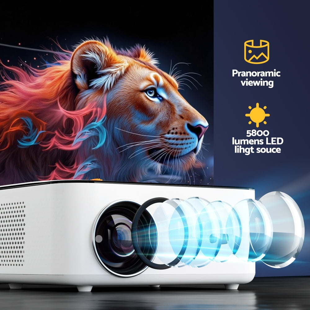 Devanti Video Project 4K 1080P Android 5G Wifi Home Cinema-Audio &amp; Video &gt; Projectors &amp; Accessories &gt; Projectors-PEROZ Accessories