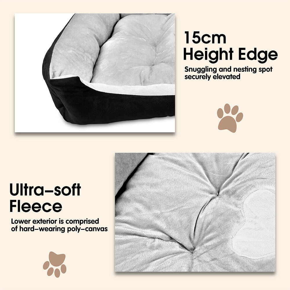 Vaka Navy Dog Bed Pet Cat Calming Floor Mat Sleeping Cave Washable Extra Large 29706-Pet Care > Dog Supplies > Dog Beds-PEROZ Accessories