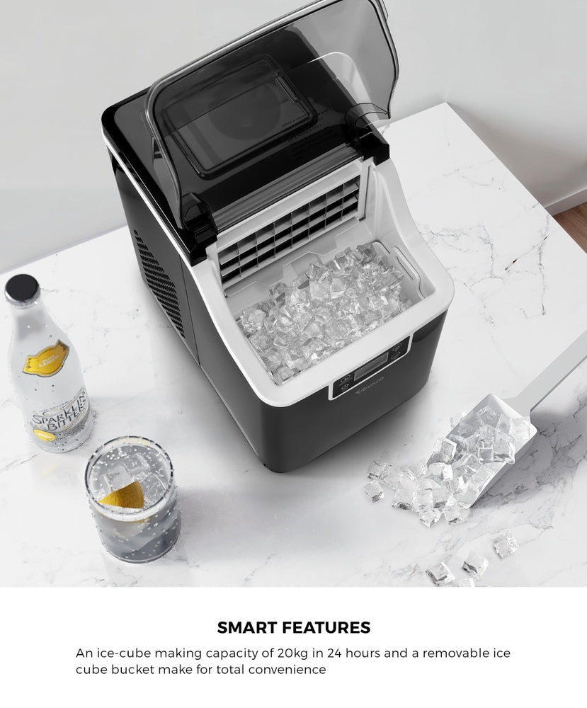 Vevare 3.2L Portable Ice Maker with Ice Cube Scoop Stainless-Ice Maker-PEROZ Accessories