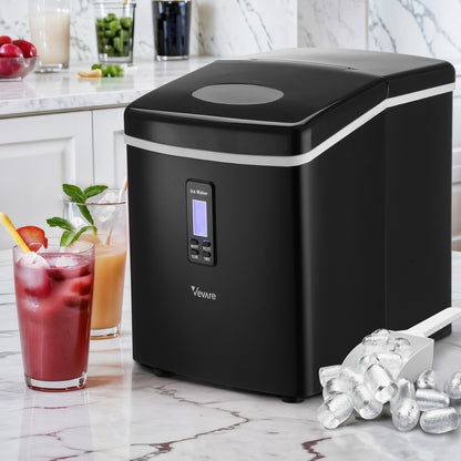 Vevare 3L Portable Ice Maker with Ice Cube Scoop 15kg Black-Ice Maker-PEROZ Accessories