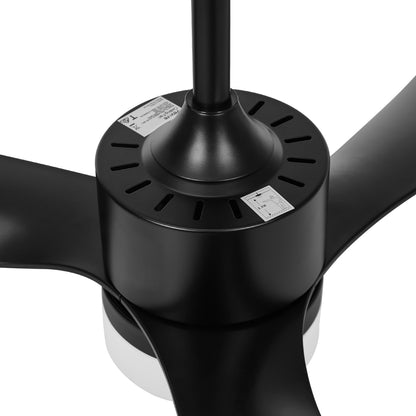 Vevare 52" Ceiling Fan LED Light 5 Speed Fans Remote Control Black-Ceiling Fan-PEROZ Accessories