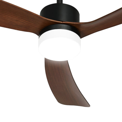 Vevare 52" Ceiling Fan LED Light 5 Speed Fans Remote Control Walnut-Ceiling Fan-PEROZ Accessories