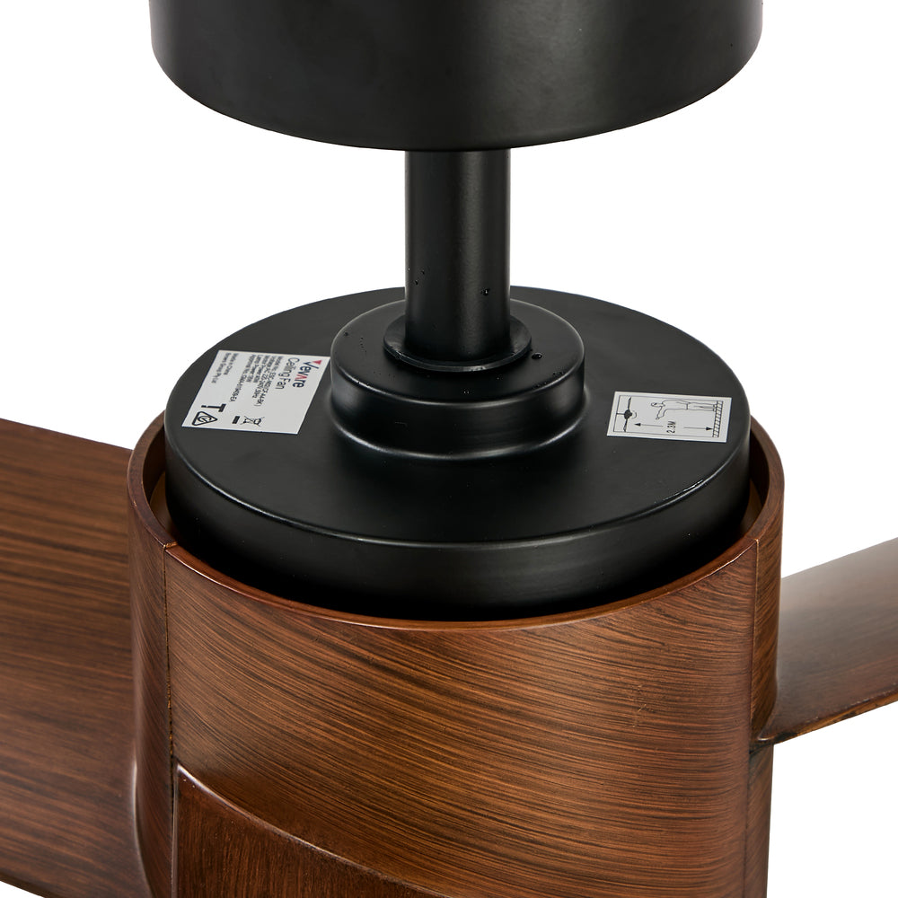 Vevare 52" Ceiling Fan With Light DC Motor Remote Control Walnut-Ceiling Fan-PEROZ Accessories