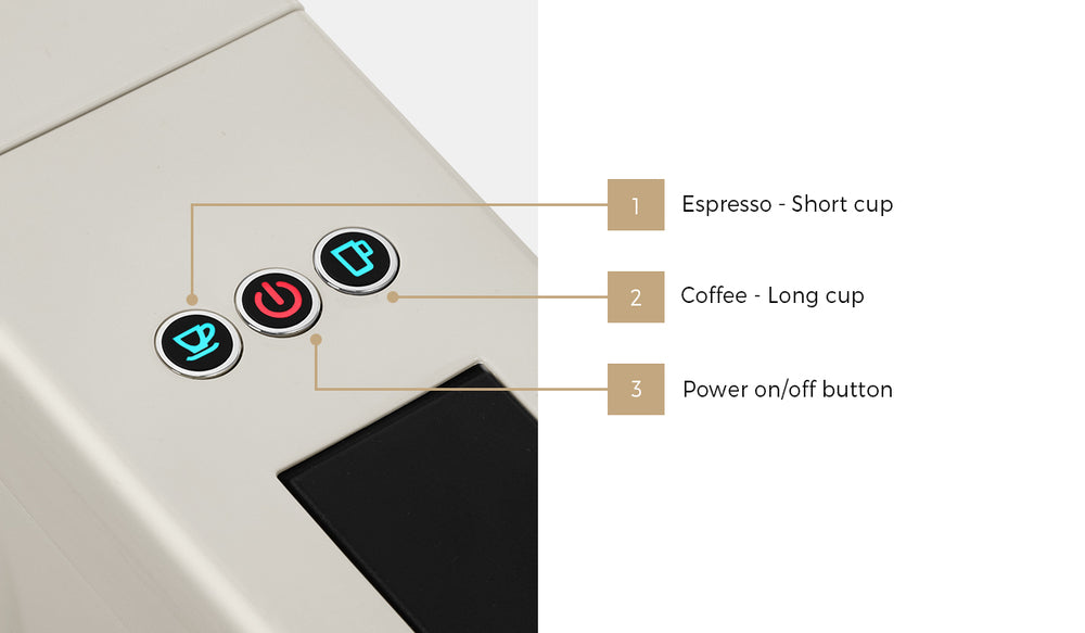 Vevare Capsule Coffee Machine 19 Bars 3-in-1 Nespresso Cafe Maker Milk White-Capsule Coffee Machine-PEROZ Accessories