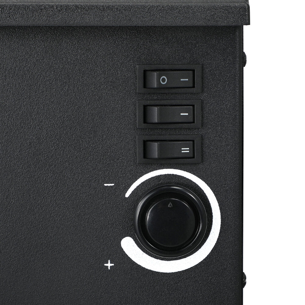 Vevare Electric Fireplace Heater 3D Flame Effect 2000W Freestanding-Electric Fireplace Heaters-PEROZ Accessories