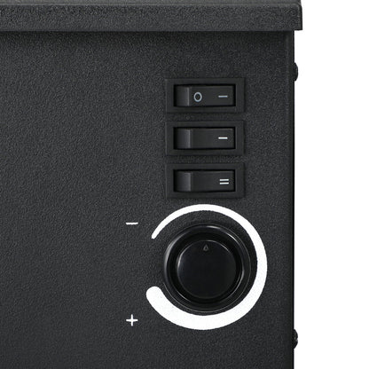 Vevare Electric Fireplace Heater 3D Flame Effect 2000W Freestanding-Electric Fireplace Heaters-PEROZ Accessories