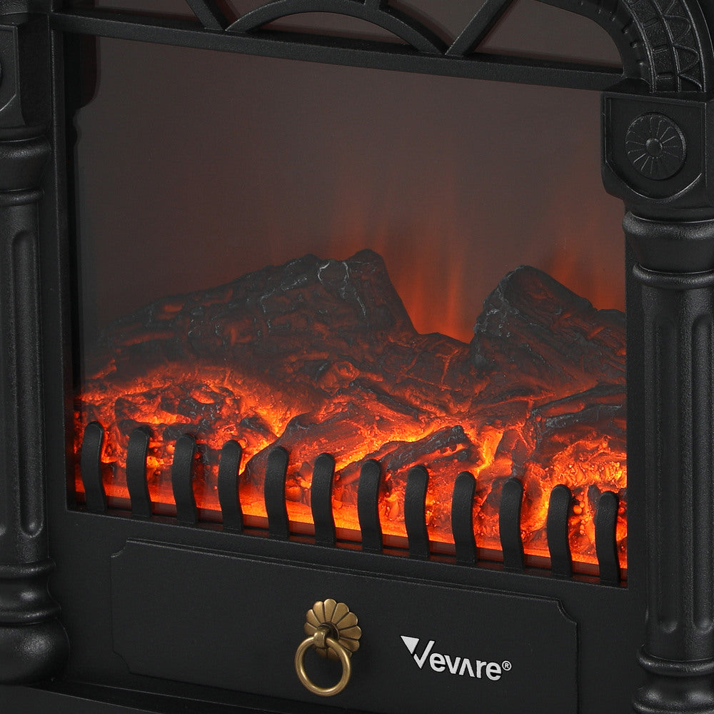 Vevare Electric Fireplace Heater 3D Flame Effect 2000W Freestanding-Electric Fireplace Heaters-PEROZ Accessories