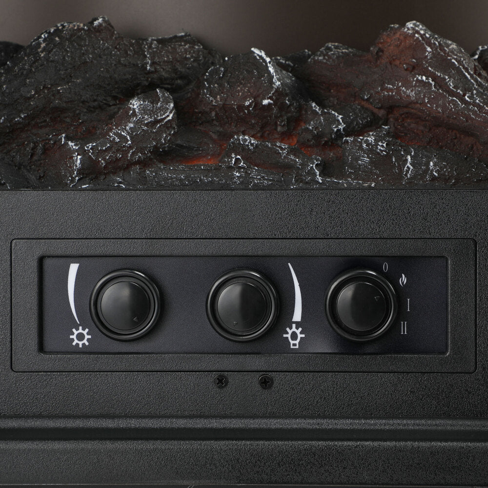 Vevare Electric Fireplace Heater Freestanding 3D Flame Effect 2000W-Electric Fireplace Heaters-PEROZ Accessories