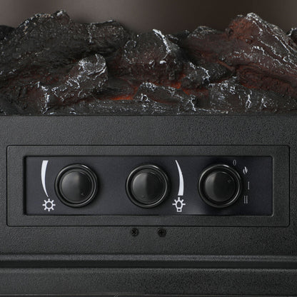 Vevare Electric Fireplace Heater Freestanding 3D Flame Effect 2000W-Electric Fireplace Heaters-PEROZ Accessories