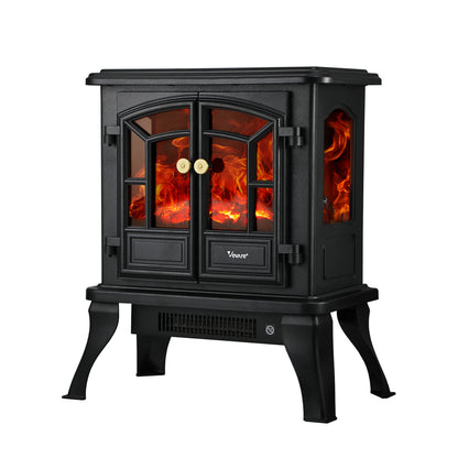 Vevare Electric Fireplace Heater Freestanding 3D Flame Effect 2000W-Electric Fireplace Heaters-PEROZ Accessories