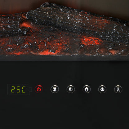 Vevare Electric Fireplace Heater Wall Mounted 3D Flame Effect 2000W-Electric Fireplace Heaters-PEROZ Accessories