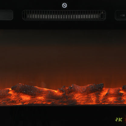 Vevare Electric Fireplace Heater Wall Mounted 3D Flame Effect 2000W-Electric Fireplace Heaters-PEROZ Accessories