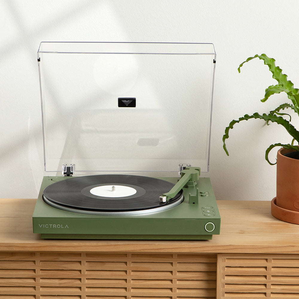 Victrola Automatic Turntable - Green-Audio &amp; Video > Musical Instrument &amp; Accessories > Audio Players &amp; Recorders-PEROZ Accessories
