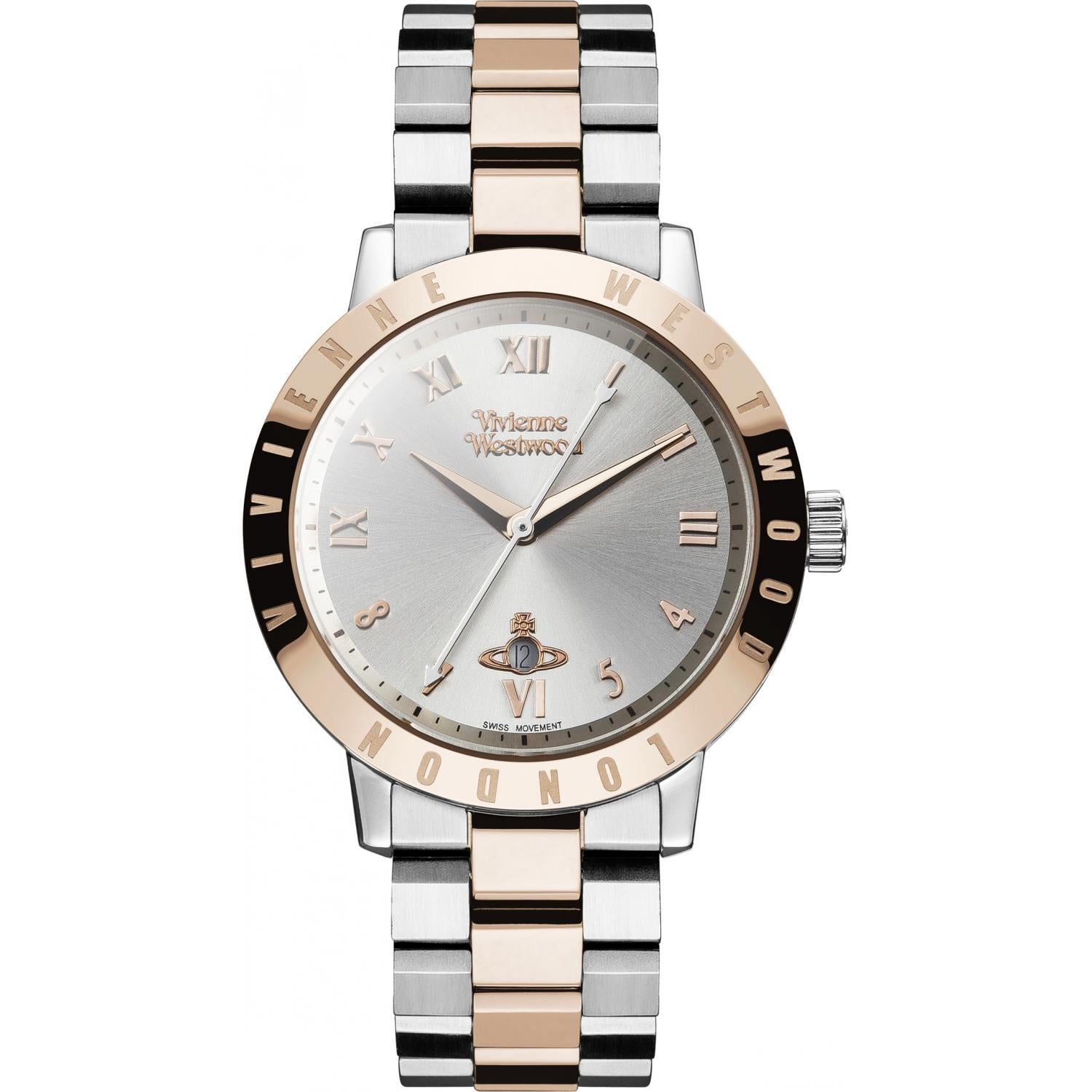 Vivienne Westwood Bloomsbury Watch Two Tone Rose Gold-PEROZ Accessories