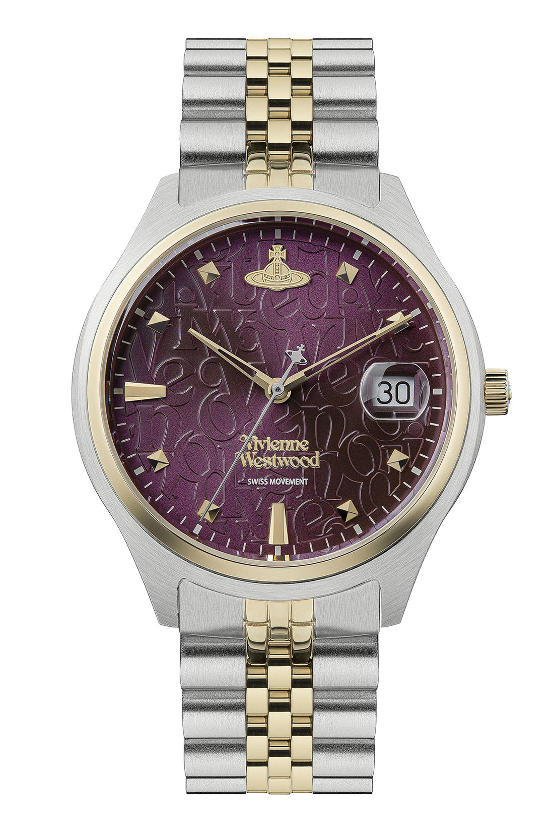 Vivienne Westwood Camberwell Purple 37mm Two Tone Watch-PEROZ Accessories