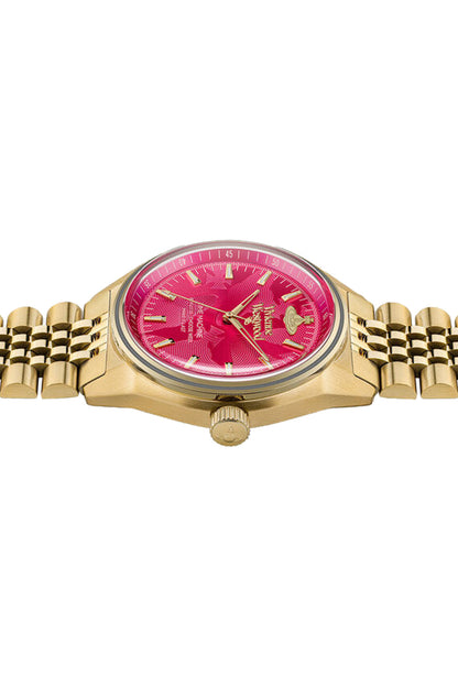Vivienne Westwood Lady Sydenham 39mm Gold &amp; Pink Watch-PEROZ Accessories