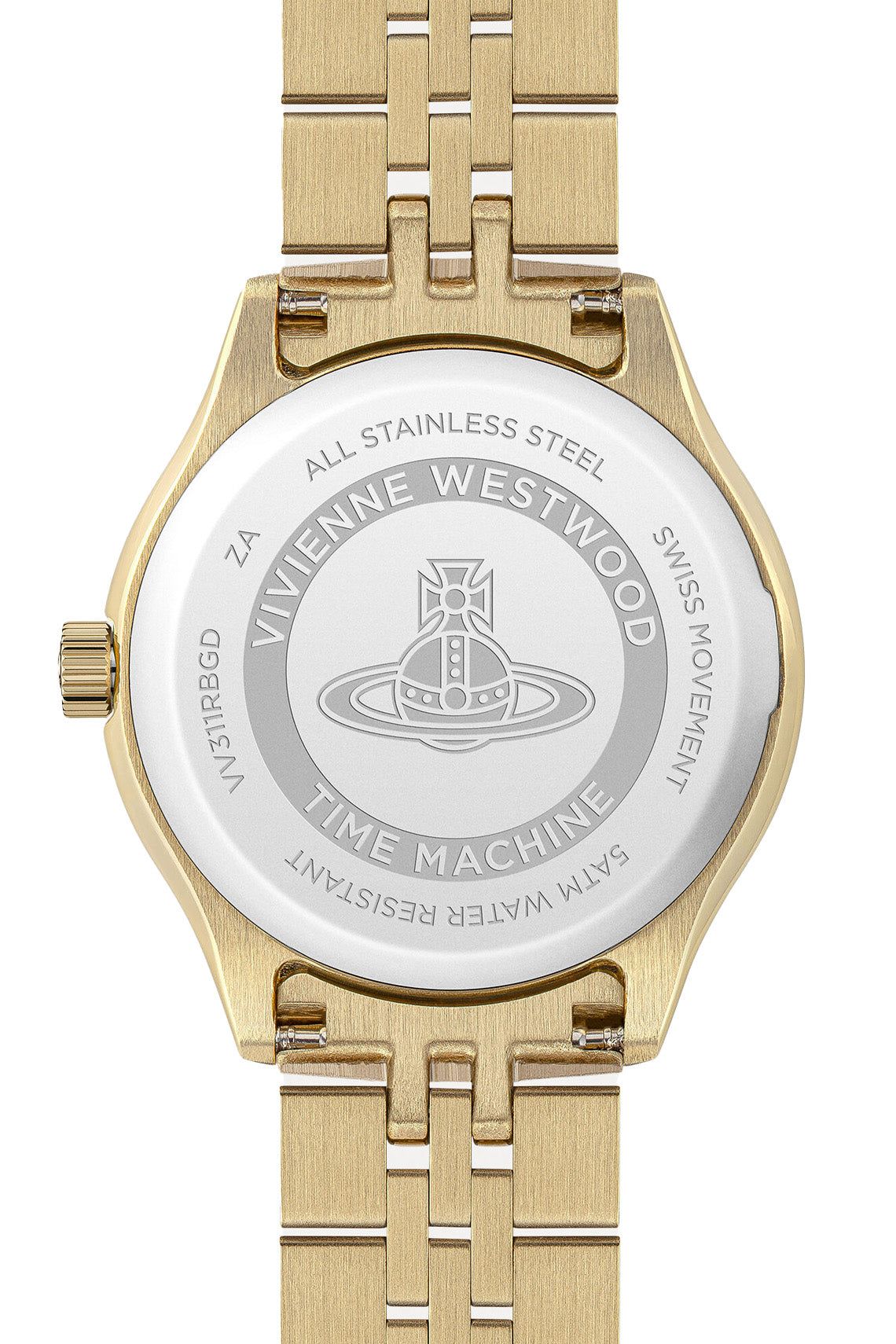 Vivienne Westwood Little Camberwell Red Dial Gold Strap Watch-PEROZ Accessories