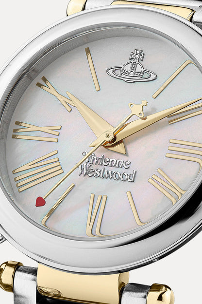 Vivienne Westwood Mother Orb Two Tone Strap Watch-PEROZ Accessories