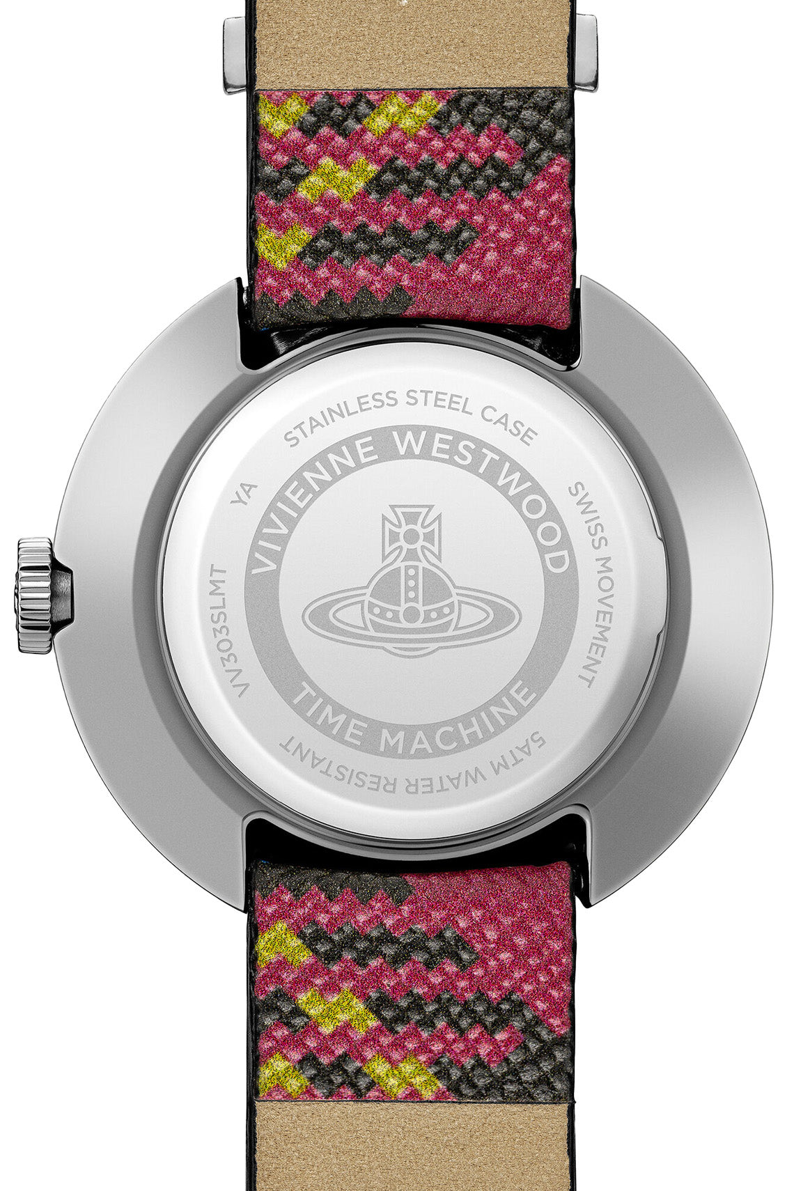 Vivienne Westwood Rebel Sex Silver Dial Tartan Leather Strap Watch-PEROZ Accessories