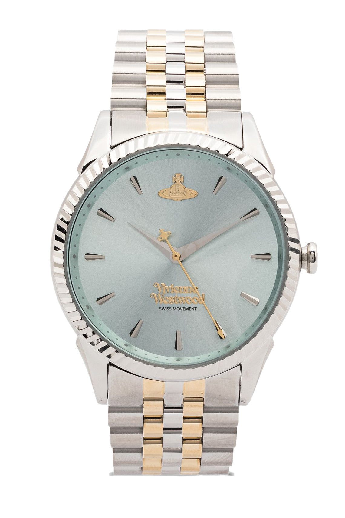 Vivienne Westwood Seymore Green Dial Two Tone Strap Watch-PEROZ Accessories
