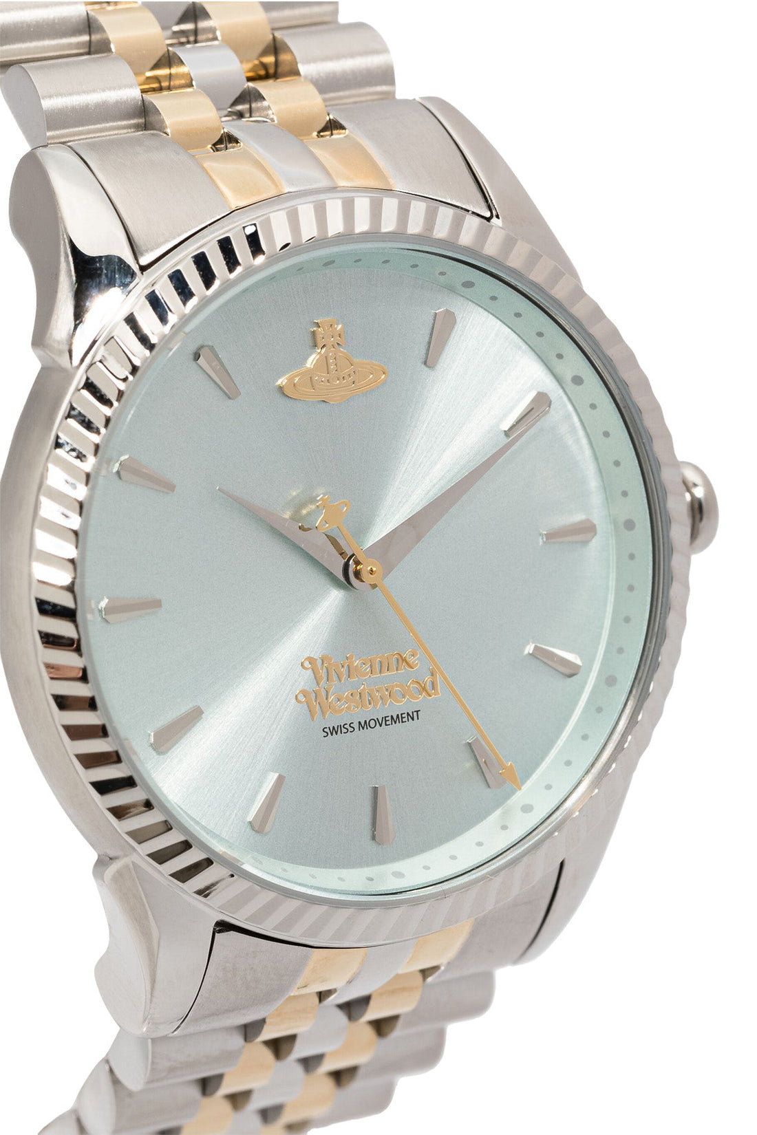 Vivienne Westwood Seymore Green Dial Two Tone Strap Watch-PEROZ Accessories