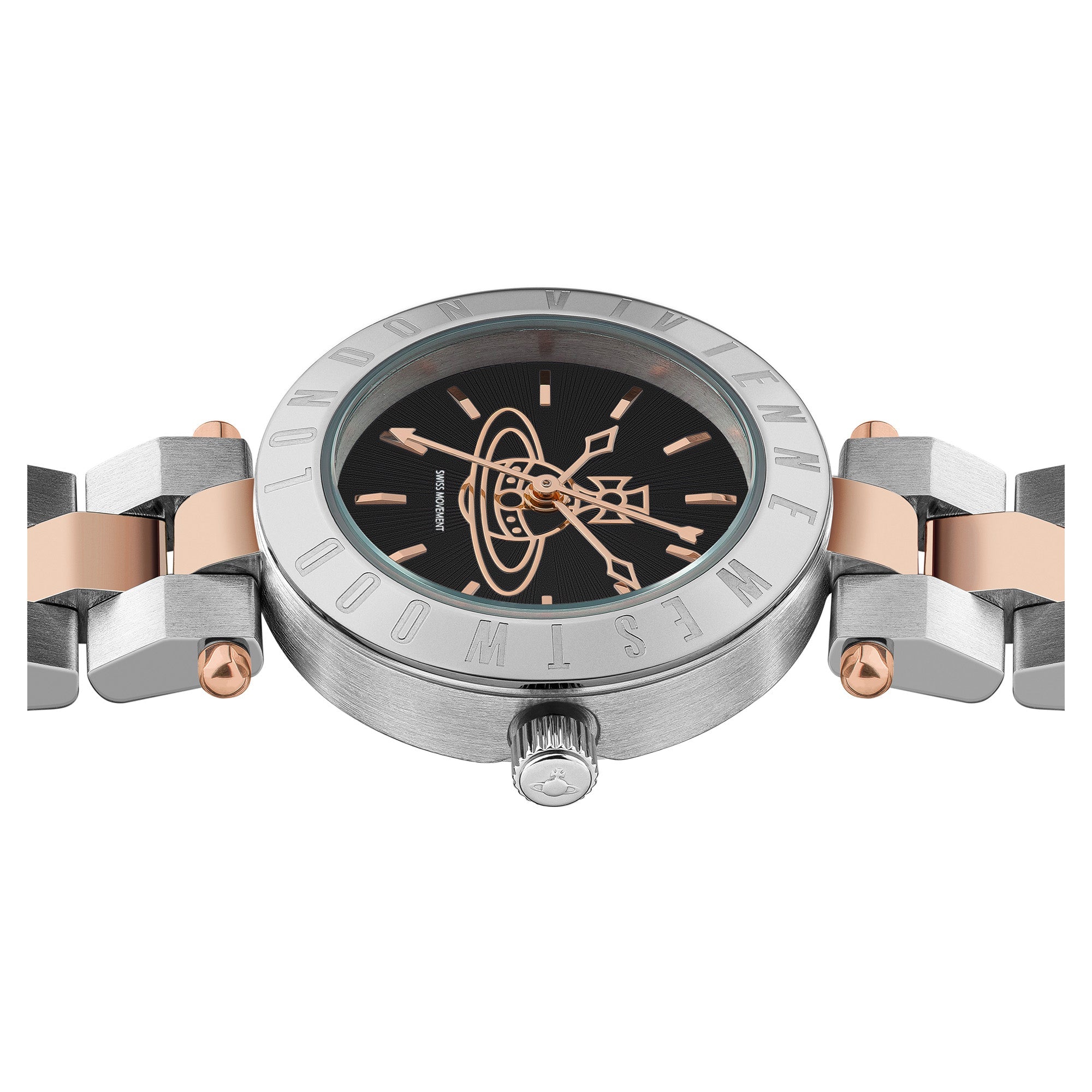 Vivienne Westwood Westbourne Orb Watch Black Dial-PEROZ Accessories