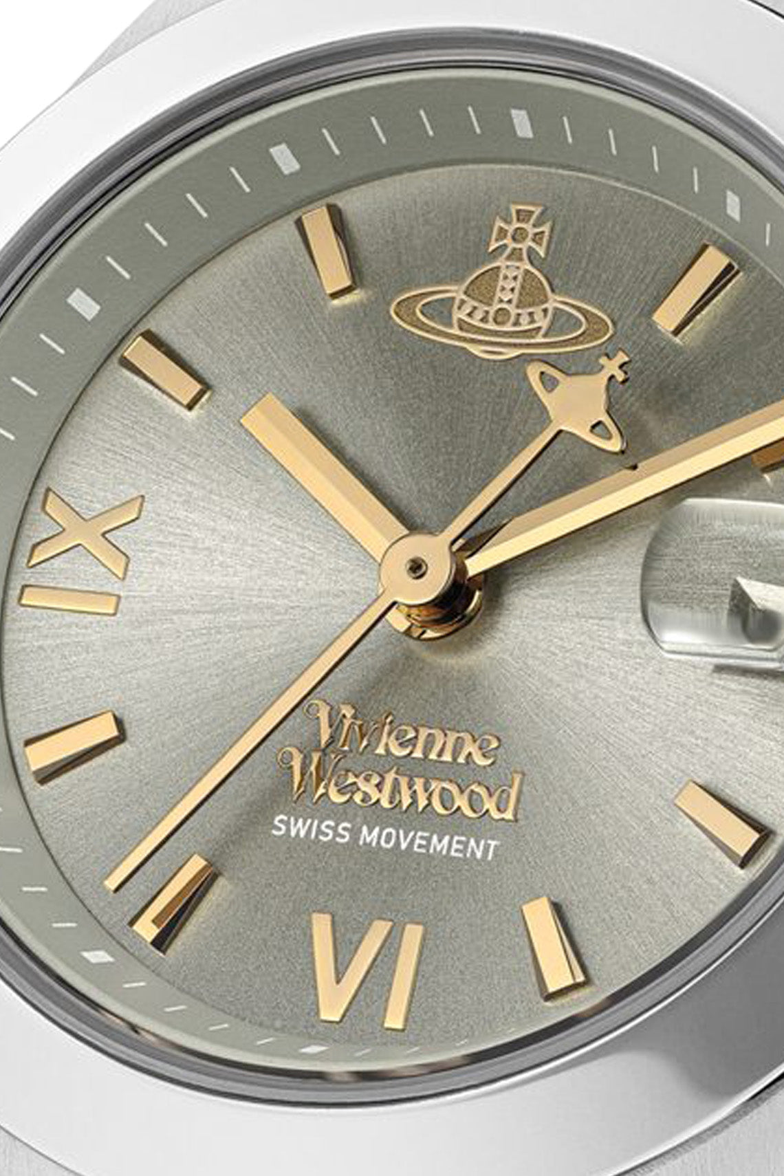 Vivienne Westwood Westwood Fenchurch Silver Dial Two Tone Strap Watch-PEROZ Accessories