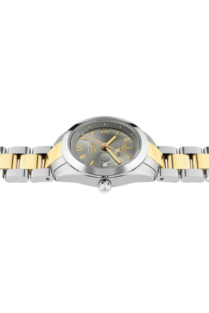 Vivienne Westwood Westwood Fenchurch Silver Dial Two Tone Strap Watch-PEROZ Accessories