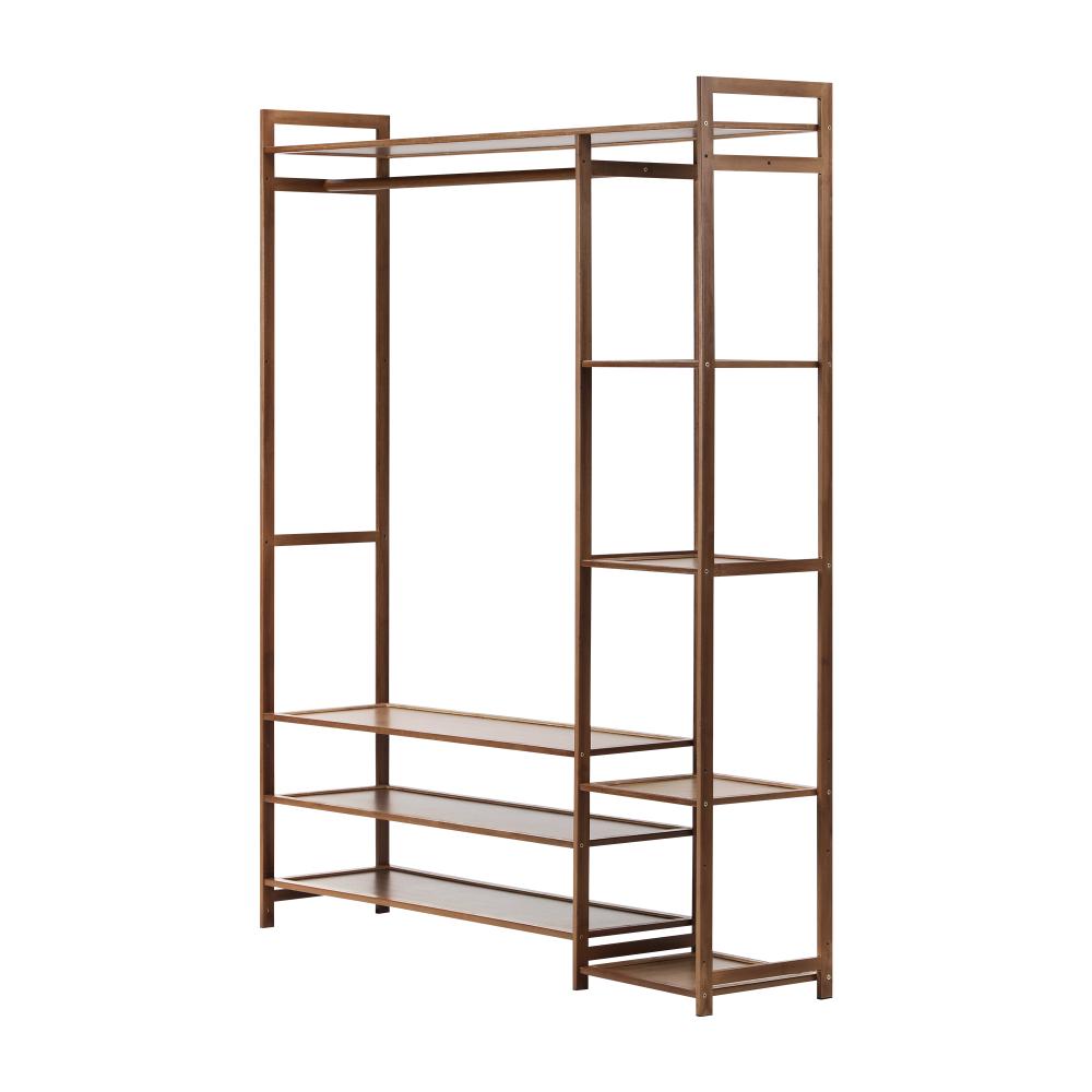 Oikiture Wardrobe Organiset with 8 Display Shelves Open Clothes Rack-Wardrobe-PEROZ Accessories