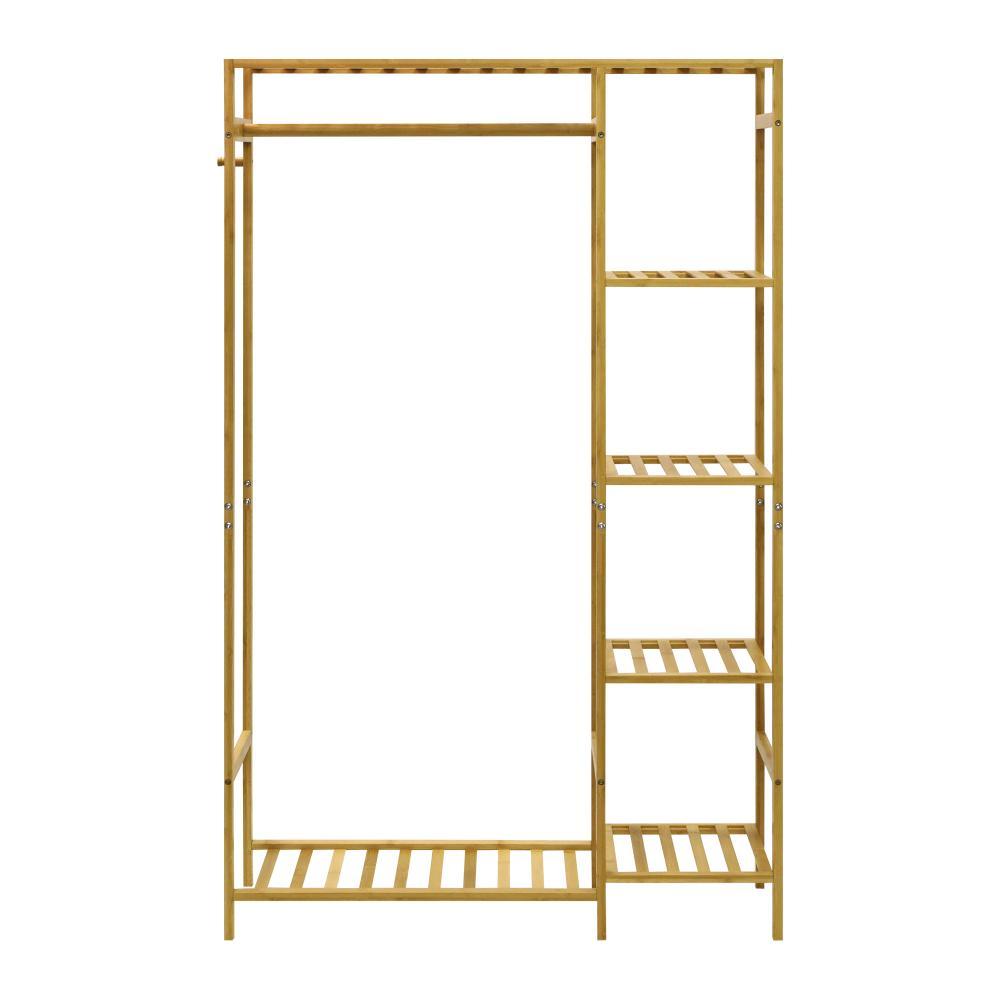 Oikiture Wardrobe with Hanging Clothes and Storage Clothes Organizer Storage Rack Shelves-Wardrobes-PEROZ Accessories
