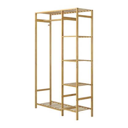 Oikiture Wardrobe with Hanging Clothes and Storage Clothes Organizer Storage Rack Shelves-Wardrobes-PEROZ Accessories