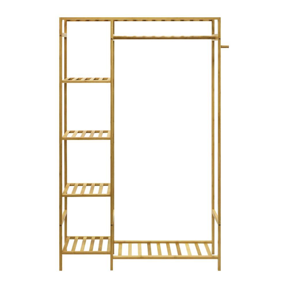 Oikiture Wardrobe with Hanging Clothes and Storage Clothes Organizer Storage Rack Shelves-Wardrobes-PEROZ Accessories