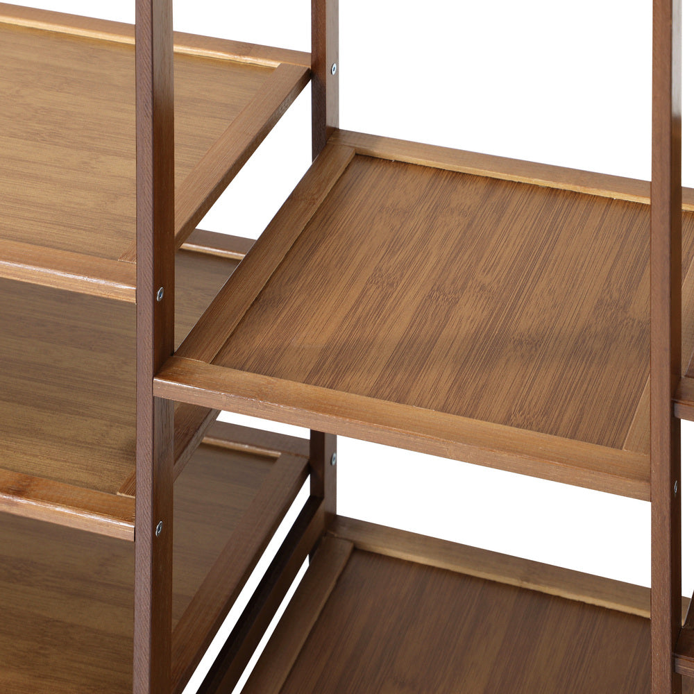 Oikiture Open Wardrobe Organiset with 13 Display Shelves-Wardrobe-PEROZ Accessories