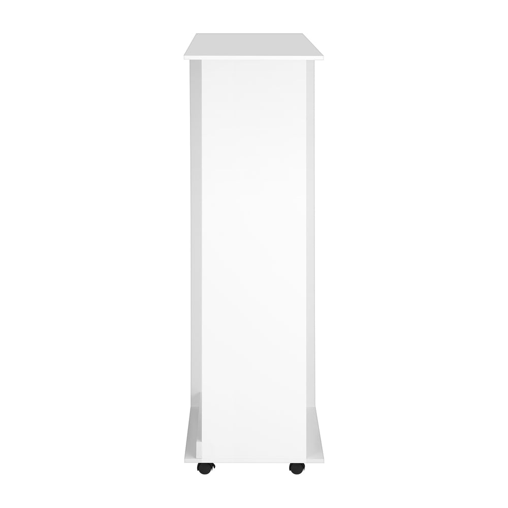 Oikiture Portable Double Wardrobe Storage Shelves Organizer Clothes Rack Hanger-Wardrobe-PEROZ Accessories