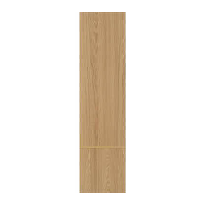 Oikiture Open Wardrobe 2 Shelves Hanging Rail Natural-Wardrobe-PEROZ Accessories