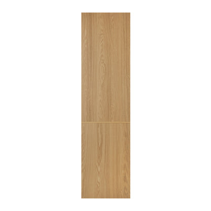 Oikiture Wardrobe 3 Drawers Hanging Rail Natural-Wardrobe-PEROZ Accessories
