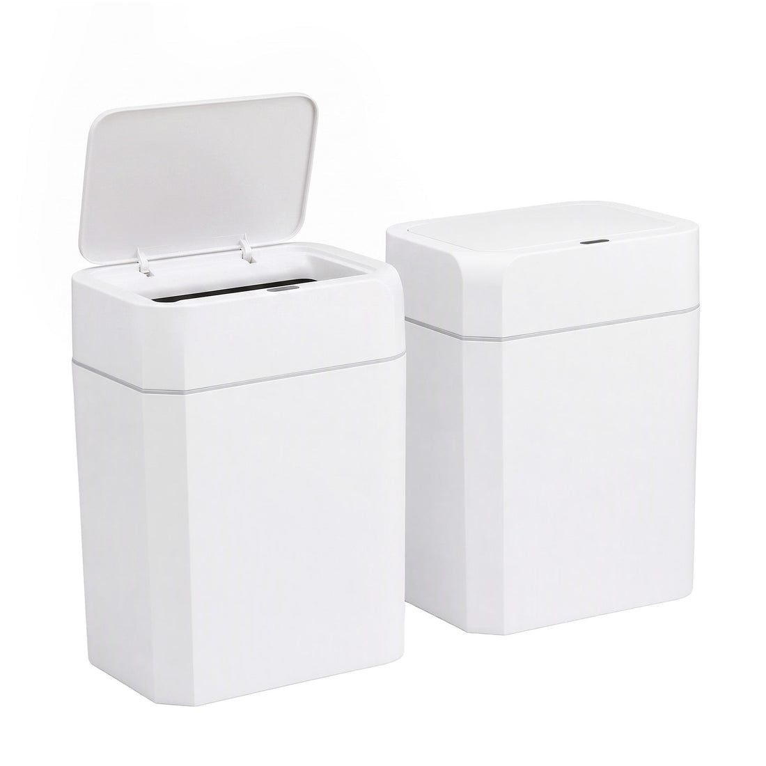 Artiss Rubbish Bin 12L 2-Pack Sensor Kitchen Automatic Motion Touchless White-Home &amp; Garden > Kitchen Bins > Automatic Bins-PEROZ Accessories
