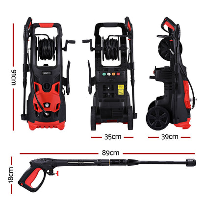 Giantz 2800PSI High Pressure Washer Electric Water Cleaner Pump 30M Jet Hose Gurney-Tools &gt; Power Tools &gt; Outdoor Power Equipment-PEROZ Accessories