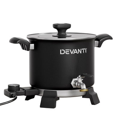 Devanti 5L Wax Melter Candle Making 1200W Melting Pot Furnace Quick Pour Spout Soy Soap-Home &amp; Garden &gt; Decor &gt; Candle Accessories-PEROZ Accessories