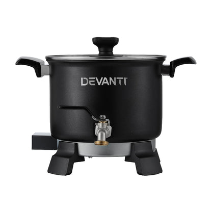 Devanti 5L Wax Melter Candle Making 1200W Melting Pot Furnace Quick Pour Spout Soy Soap-Home &amp; Garden &gt; Decor &gt; Candle Accessories-PEROZ Accessories