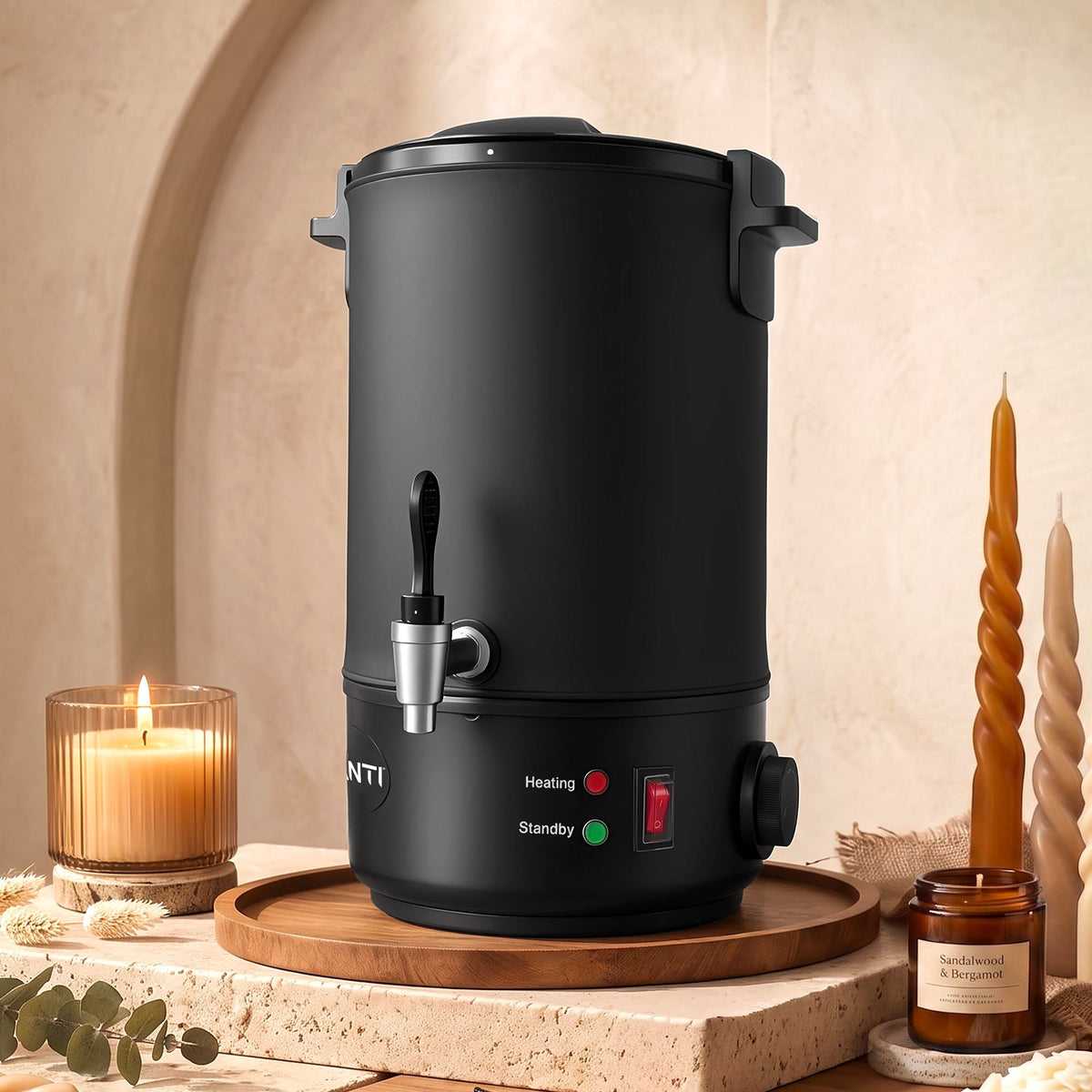 Devanti 6L Wax Melter Candle Making 1520W Melting Pot Furnace Quick Pour Spout Soy Soap-Home &amp; Garden > Decor > Candle Accessories-PEROZ Accessories