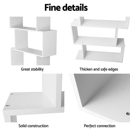 Artiss King Single Bed Frame and Bookshelf-Furniture &gt; Bedroom &gt; Beds &amp; Bed Frames-PEROZ Accessories