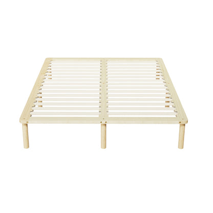 Artiss Bed Frame Double Size Wooden Base Mattress Platform Timber Pine AMBA-Furniture &gt; Bedroom-PEROZ Accessories