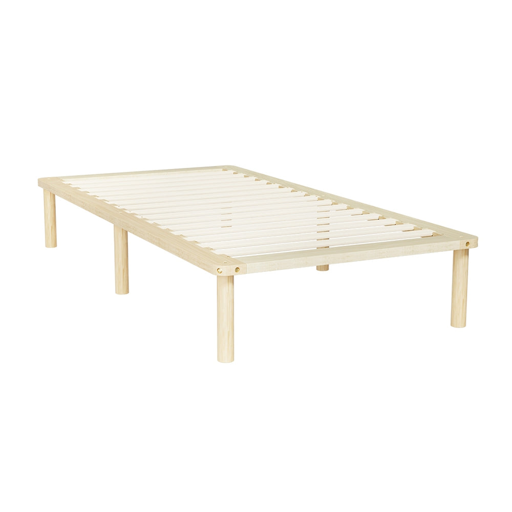 Artiss Bed Frame King Single Size Wooden Base Mattress Platform Timber Pine AMBA-Furniture &gt; Bedroom-PEROZ Accessories