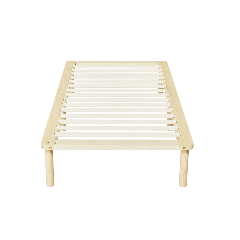 Artiss Bed Frame King Single Size Wooden Base Mattress Platform Timber Pine AMBA-Furniture &gt; Bedroom-PEROZ Accessories