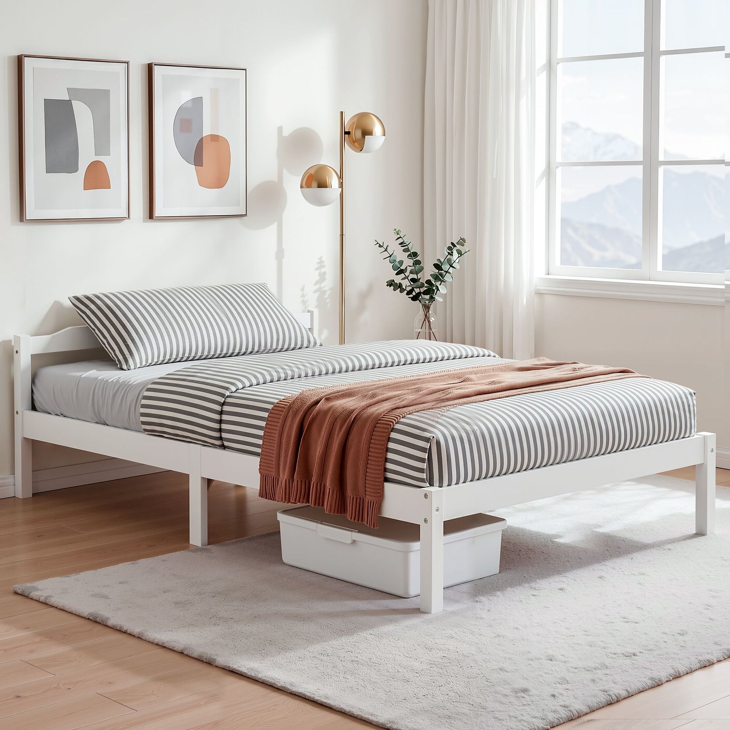 Artiss Bed Frame Double Full Size Wooden Mattress Base Timber Platform-Bed Frames-PEROZ Accessories