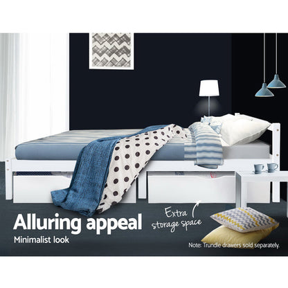 Artiss Bed Frame Double Full Size Wooden Mattress Base Timber Platform-Bed Frames-PEROZ Accessories
