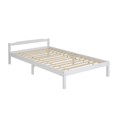 Artiss Bed Frame King Single Size Wooden Mattress Base Timber Platform-Furniture > Bedroom-PEROZ Accessories