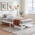 Artiss Bed Frame Single Size Wooden Mattress Base Timber Platform White-Furniture > Bedroom-PEROZ Accessories
