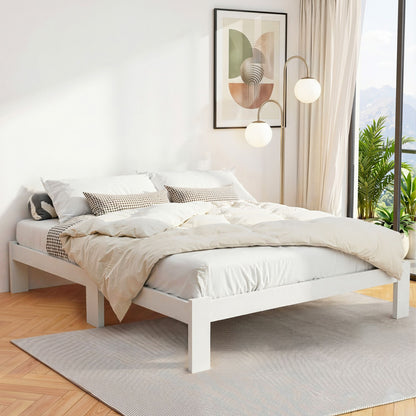 Artiss Bed Frame Queen Wooden Bed Base Frame Size Timber Mattress Platform-Bed Frames-PEROZ Accessories